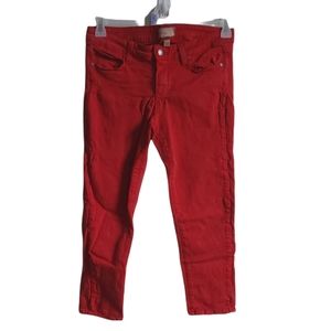 Paige Denim Burnt Orange Roxie Capri Jeans Size 29